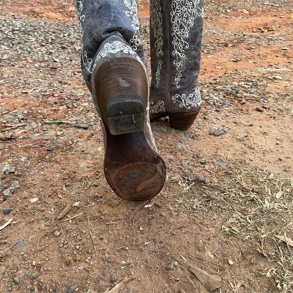 Corral Women's Crater w/ Bone Embroidered Snip Toe Western Boot A1094 - Picture 5 of 5